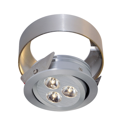 Tiro 3 Under Cabinet Mount Collar In Brushed Aluminum