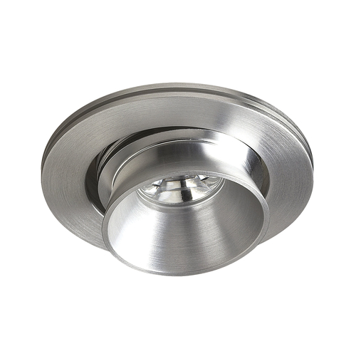 Beacon Led Button Light In Brushed Aluminum