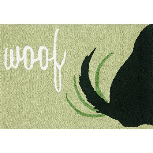 Liora Manne Frontporch Woof Indoor/Outdoor Rug - Green, 20" By 30"