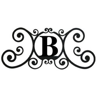 Custom Wrought Iron House Plaque