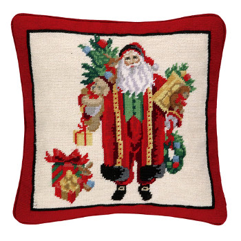 Santa And Teddy Np Pillow