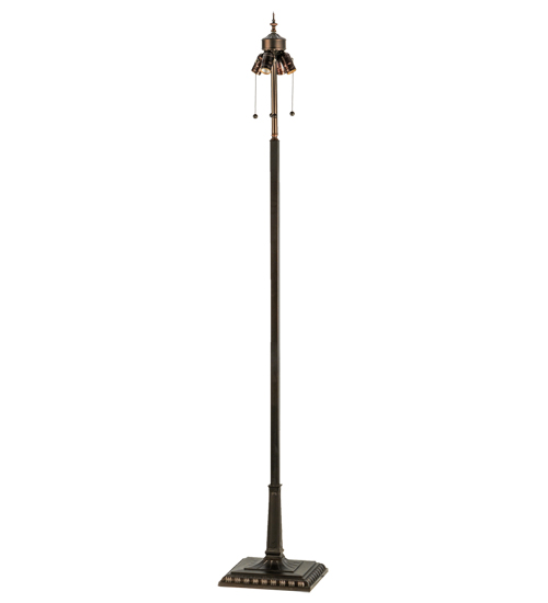 67" Mission Floor Base/4Lt"V"Clstr