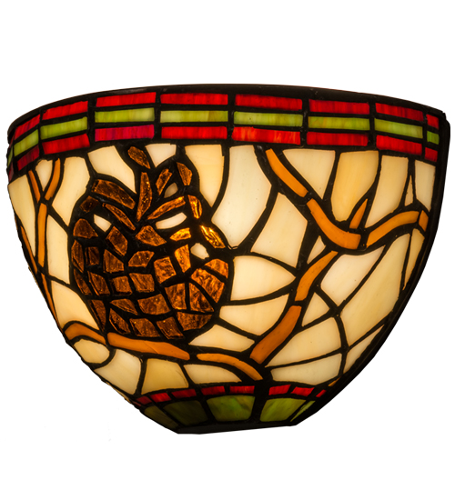 8"W Pinecone Wall Sconce