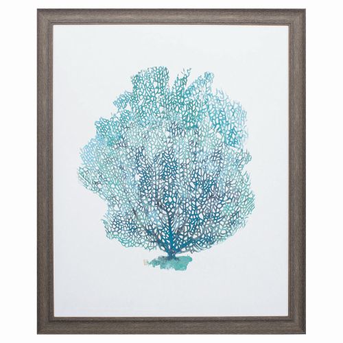 Paragon Aqua Coral On White I, Coupons Available!