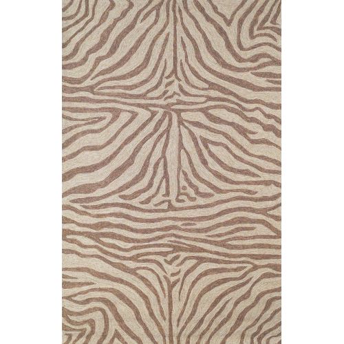 Liora Manne Ravella Zebra Indoor/Outdoor Rug - Brown, 5' By 7'6"