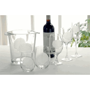 Seashell Glassware set of 4