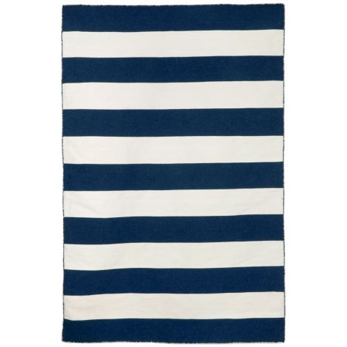 Liora Manne Sorrento Rugby Stripe Indoor/Outdoor Rug - Navy, 42" By 66"