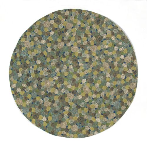 Liora Manne Visions Iii Giant Swirls Indoor/Outdoor Rug - Green, 8' By 8'