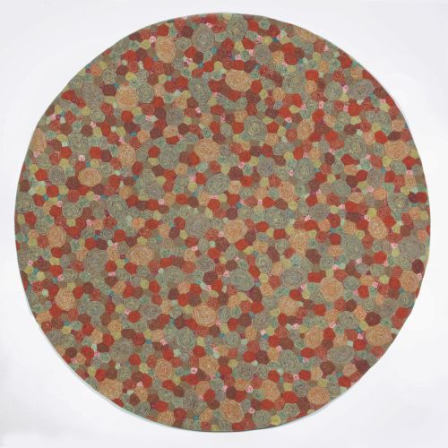 Liora Manne Visions Iii Giant Swirls Indoor/Outdoor Rug - Red, 8' By 8'