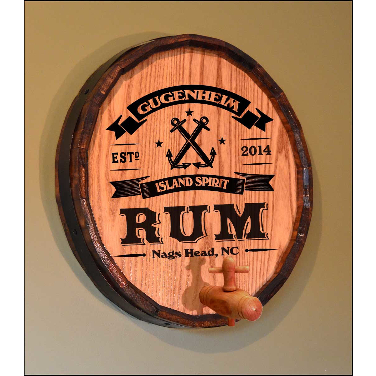 Anchor Quarter Barrel Sign Personalized