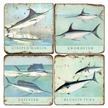 Big Fish Marble Coasters