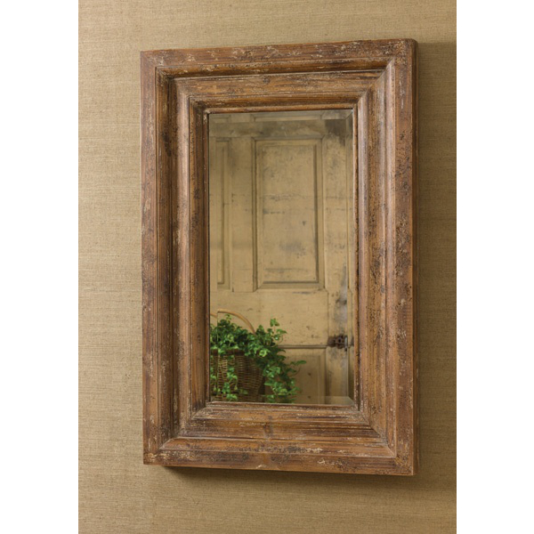 Distressed Wood Mirror