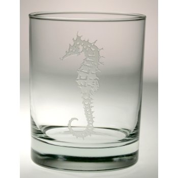 Seahorse Double Old Fashioned Glasses S/4