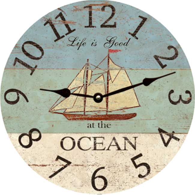 Ocean Personalized Wall Clock