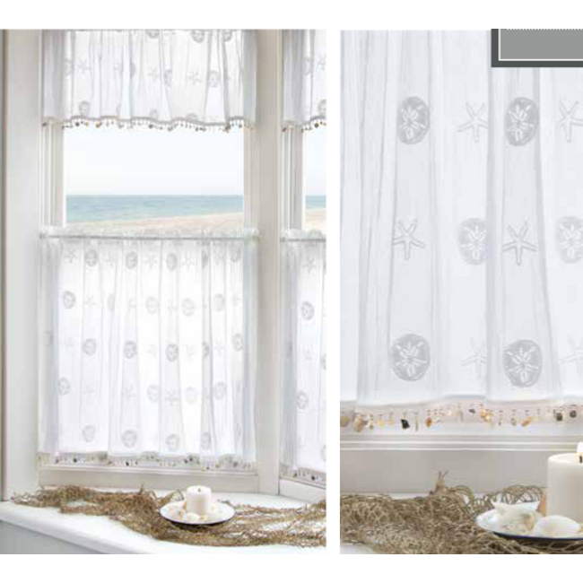 Sand Dollar Window Treatment Door Panels