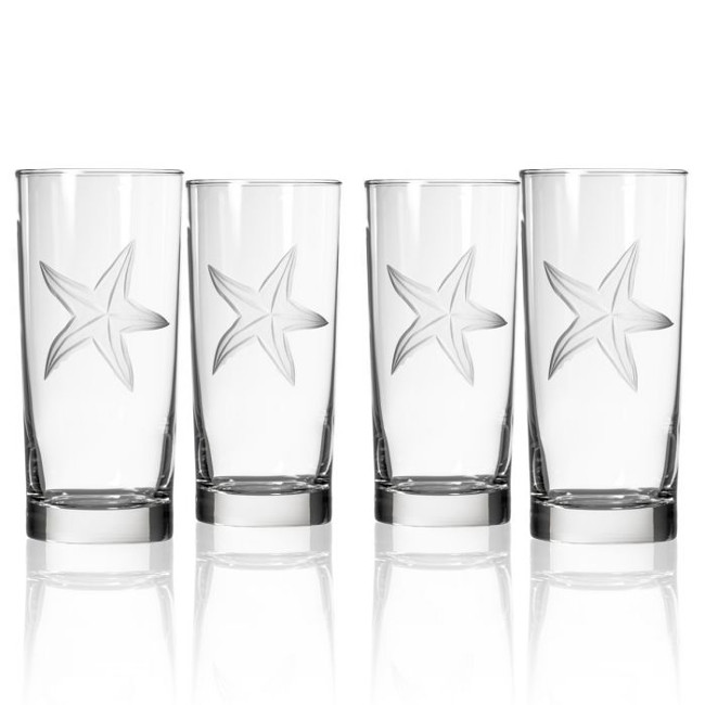 Palm Tree Cooler Glasses (Set of 4)