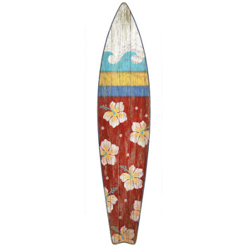 Surfboard Wall Art - Red