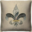 Fleur De Lis Shell Pillow