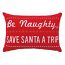 Save Santa A Trip Emb Velv Pillow