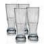Clipper Ship Etched Grand Pilsner Glass Set