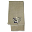 Navy Coral Natural Linen Guest Towel