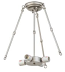 20"W Nickel 4 Lt Flushmount Hardware