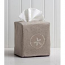 Sand Dollar Tissue Box Natural Linen Cover