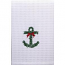 Anchor Wreath Kitchen Waffle Weave Towel