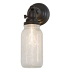 5.5"W Mason Jar Wall Sconce