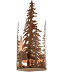8"W Bear Through The Trees Wall Sconce
