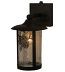 8"W Fulton Winter Pine Solid Mount Wall Sconce