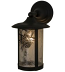 8"W Fulton Winter Pine Solid Mount Wall Sconce