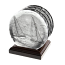Sailboat 4 Piece Coaster Set With Caddy