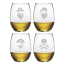Pirate Faces Stemless Wine Glass Assortment S/4