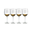 Flip Flops Etched Stemmed Wine Glass Set