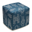 Knots Linen-Upholstered Ottoman