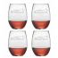 Beach Rules Stemless Wine Glass Assortment S/4