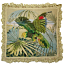 Parrot Needlepoint Pillow
