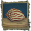 Tiger Shell Needlepoint Pillow
