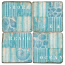 Coastal Collage Beach Coasters (Set Of 4)