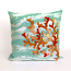 Liora Manne Visions Iii Coral Wave Indoor/Outdoor Pillow - Blue, 20" Square