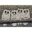 Liora Manne Frontporch Owls Indoor/Outdoor Rug - Grey, 20" By 30"