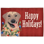 Liora Manne Frontporch Happy Holidays Indoor/Outdoor Rug - Red, 20" By 30"