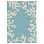 Liora Manne Capri Coral Bdr Indoor/Outdoor Rug - Blue, 24" By 36"