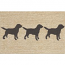 Liora Manne Frontporch Doggies Indoor/Outdoor Rug - Natural, 24" By 36"