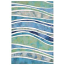 Liora Manne Visions Iii Wave Indoor/Outdoor Rug - Blue, 24" By 36"