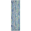 Liora Manne Visions Iii Wave Indoor/Outdoor Rug - Blue, 27" By 8'