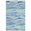 Liora Manne Visions III Wave Indoor/Outdoor Rug - Blue, 5' By 8'
