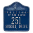 Personalized Welcome To The Beach Plaque, Blue / Silver