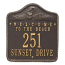 Personalized Welcome To The Beach Plaque, Bronze / Gold
